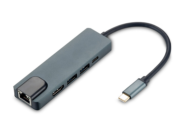 USB-C to HDMI/2*USB3.0/RJ45/PD 