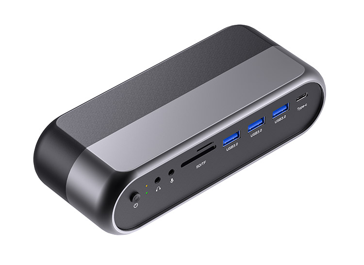 16合1 Type-C转HDMI+USB3.0A/F+RJ45扩展坞HUB