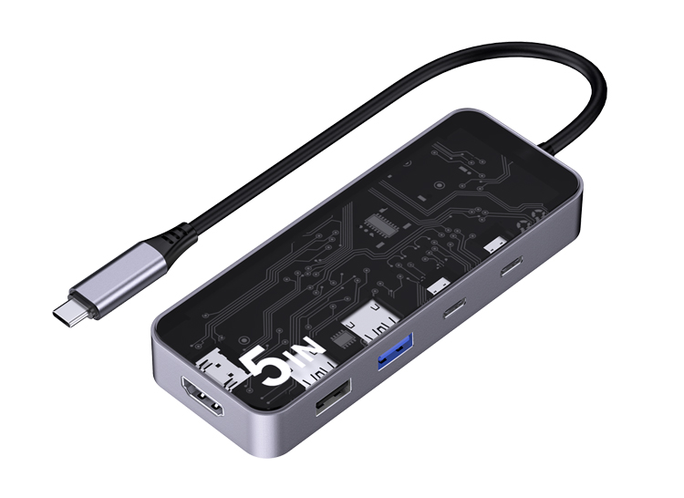 5合1 USB-C HUB智能扩展坞,