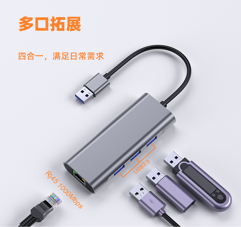 4合1 USB HUB扩展坞