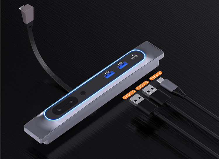 USB C HUB多端口车载扩展坞