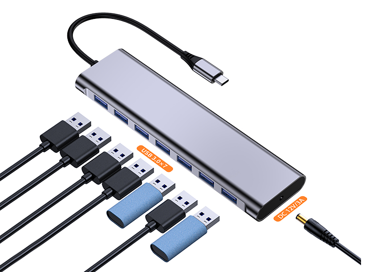  Type-c HUB扩展坞 7合1 USB3