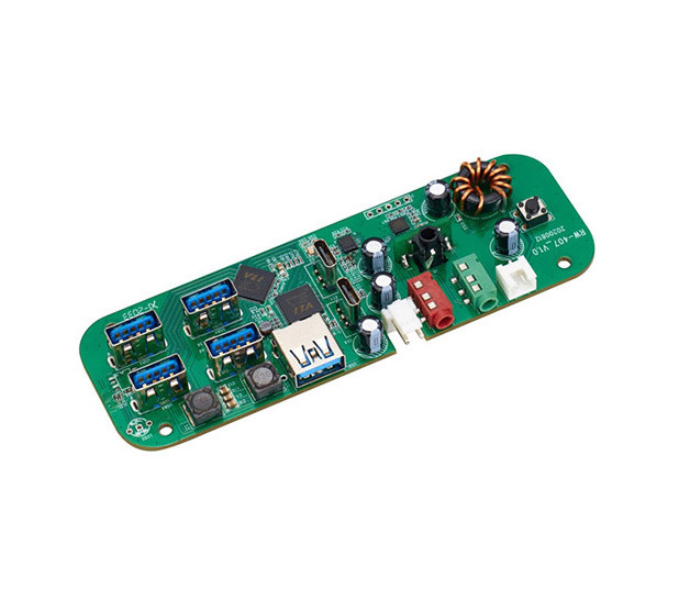 80W DC电源转多接口PD18W 输出分配USB3.0HUB