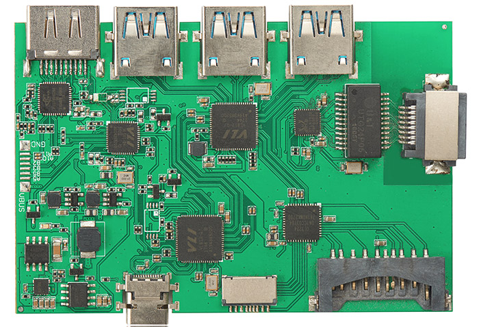 多功能Type-C转HDMI+3XUSB3.0+SD+TF+PD转换器