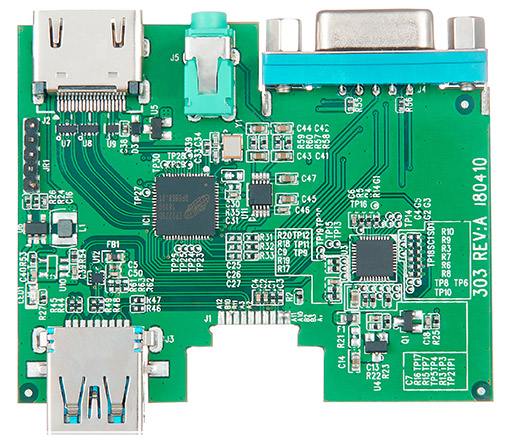  Type-C转HDMI+VGA+USB3.0+Audio扩展坞