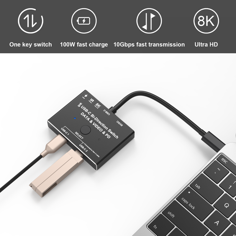 Type-c to 2*Type-c KVM